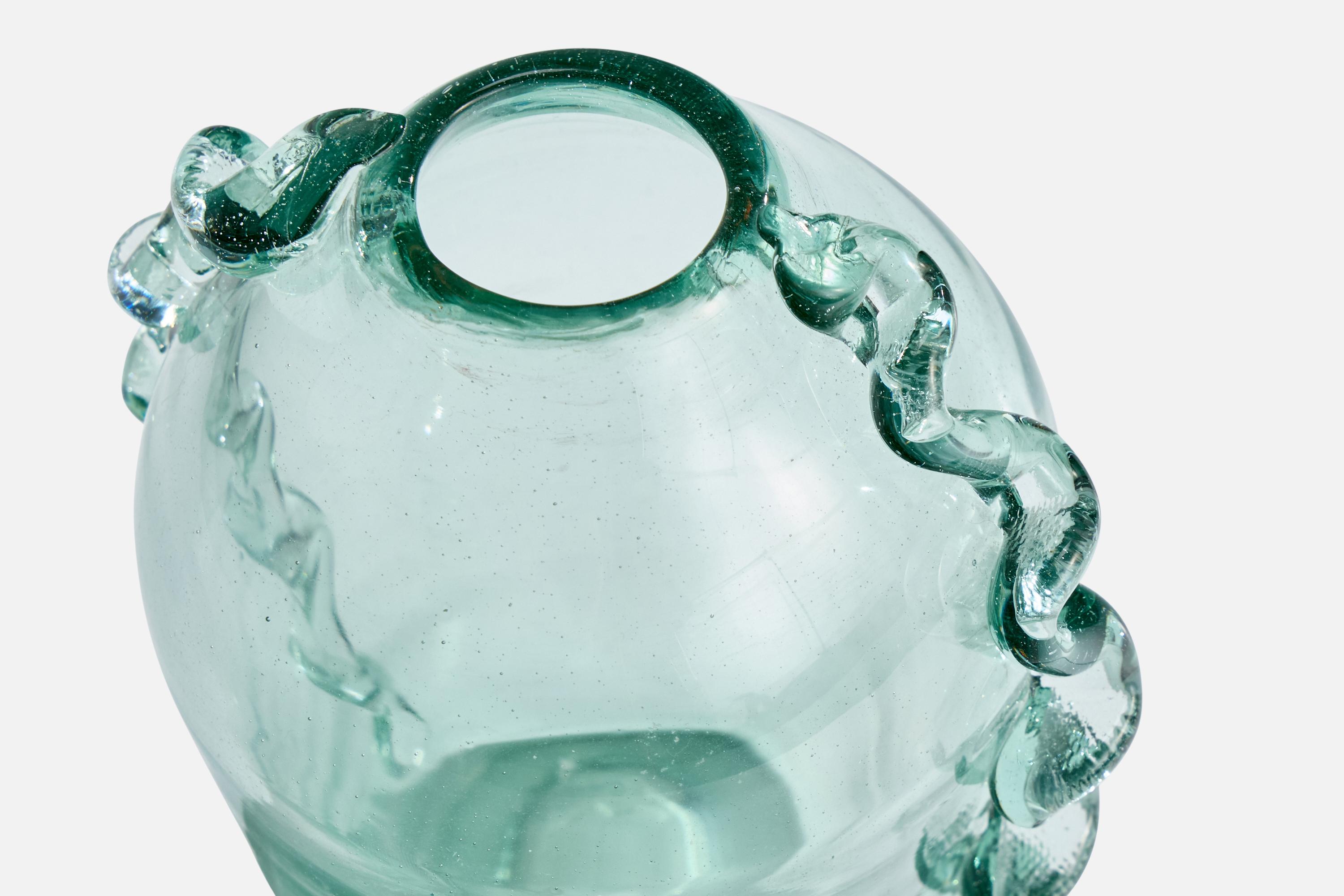 Ture Berglund, Vase, Verre, Suède, années 1940 Bon état - En vente à High Point, NC