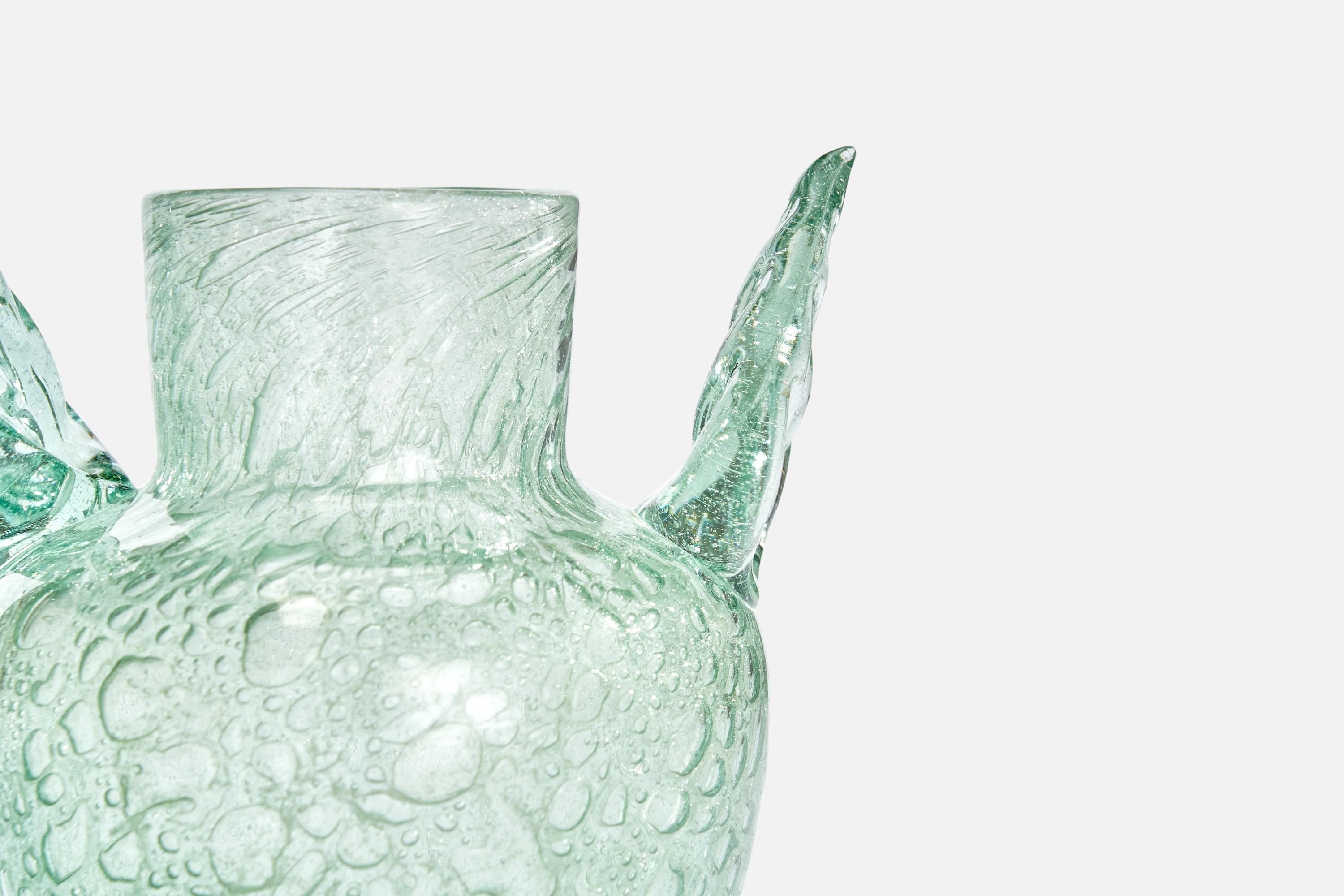 Ture Berglund, Vase, Glas, Schweden, 1940er-Jahre (Mitte des 20. Jahrhunderts) im Angebot