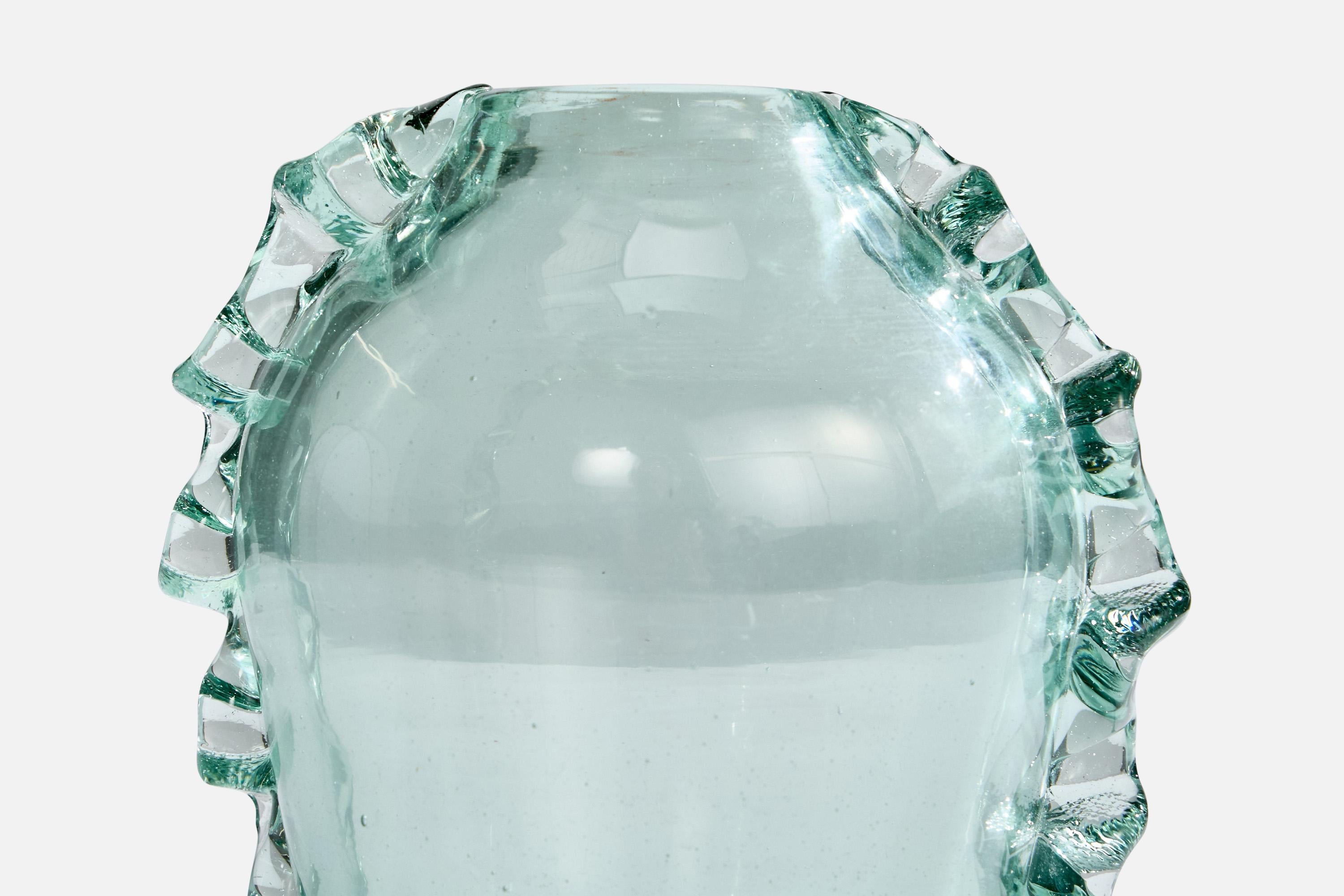 Milieu du XXe siècle Ture Berglund, Vase, Verre, Suède, années 1940 en vente