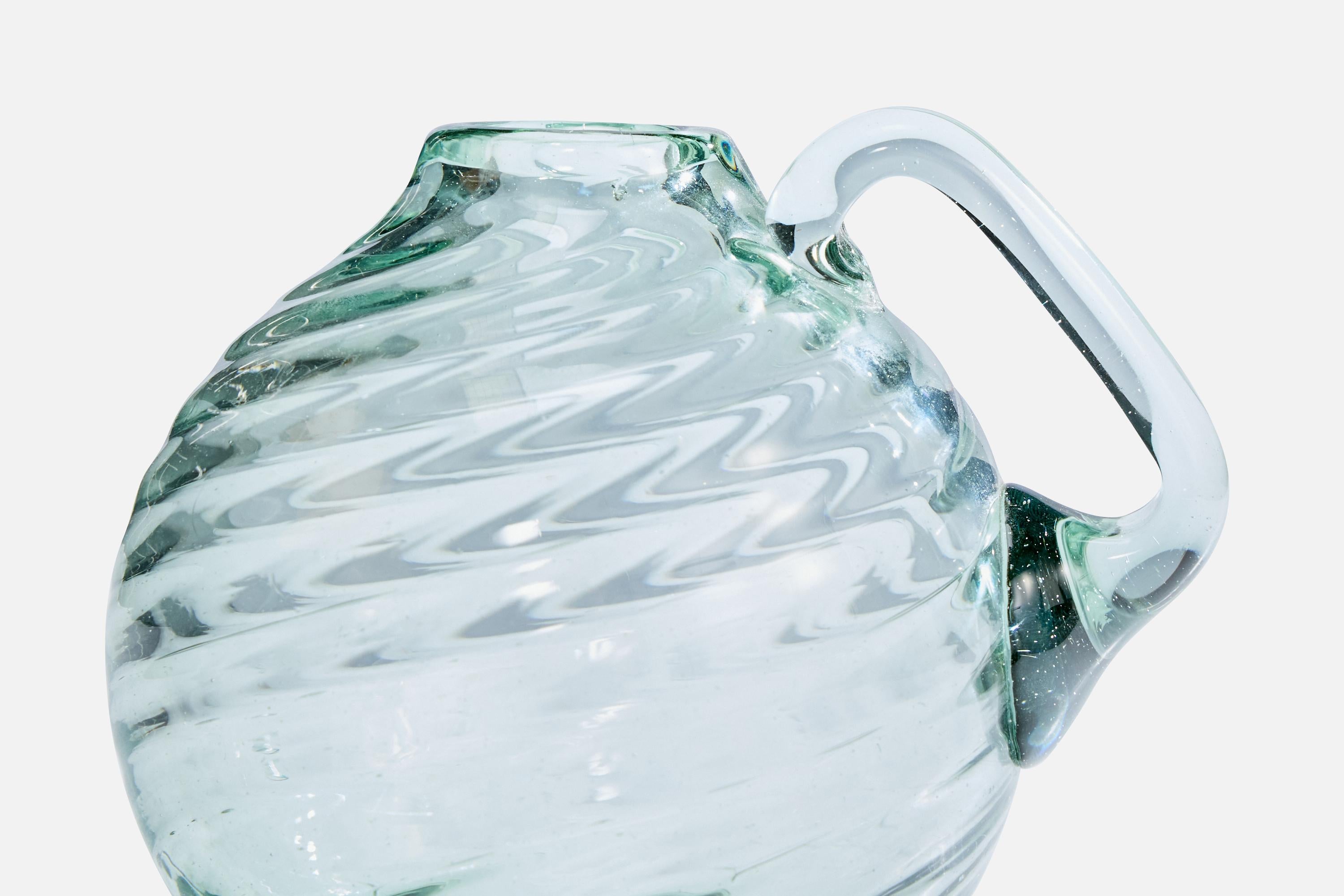 Ture Berglund, Vase, Glas, Schweden, 1940er-Jahre (Mitte des 20. Jahrhunderts) im Angebot