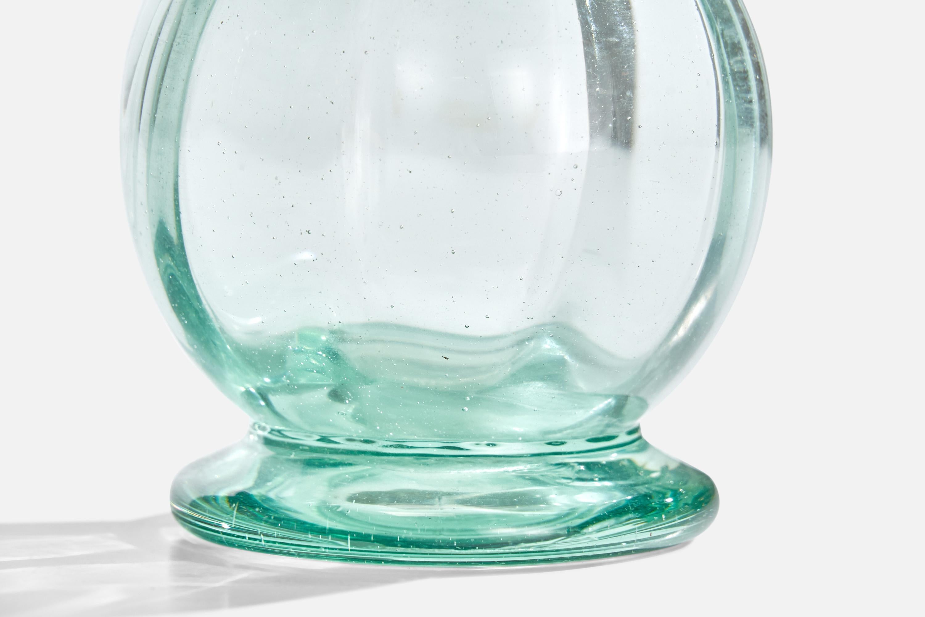 Ture Berglund, Vase, Glass, Sweden, 1940s For Sale 1