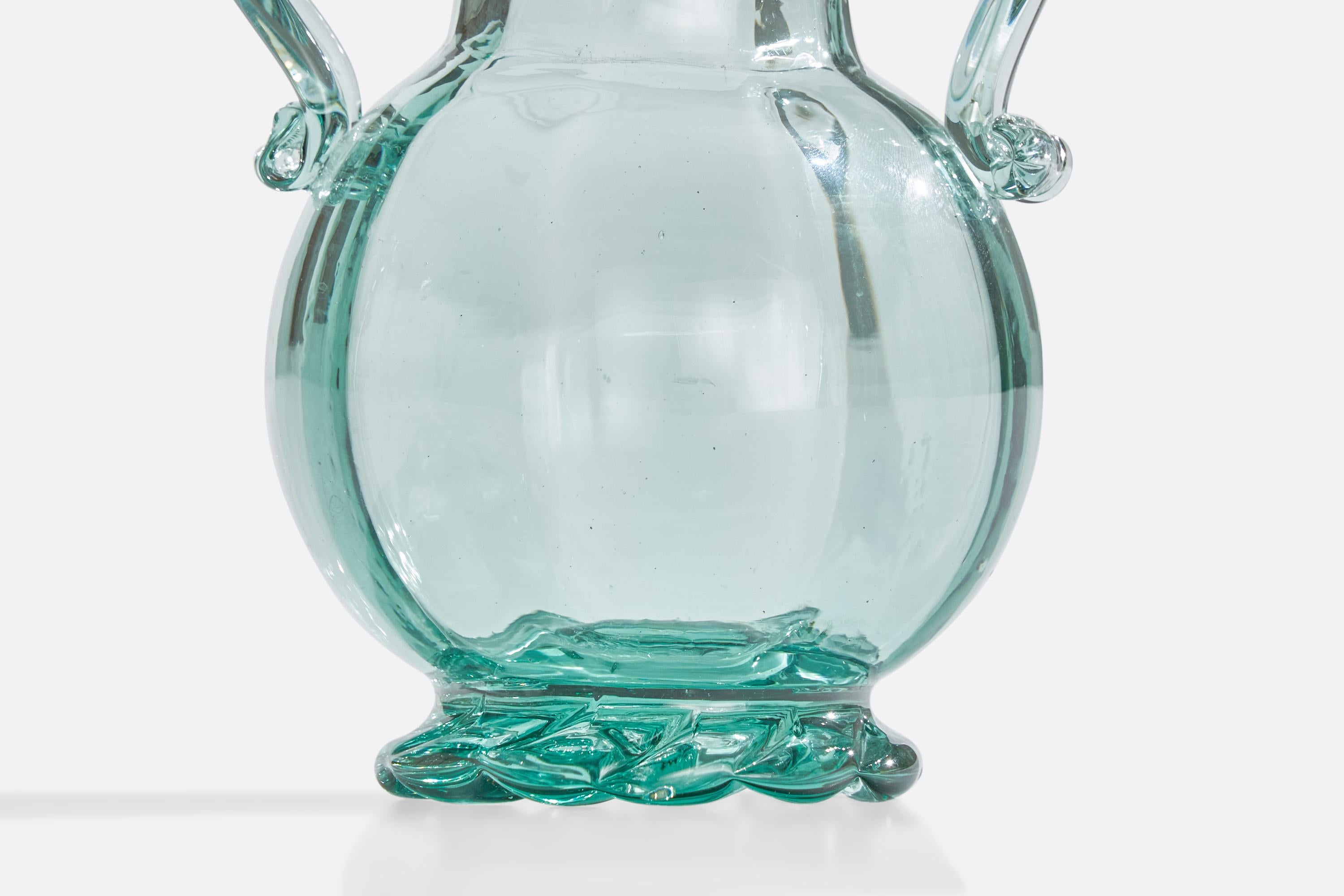 Ture Berglund, Vase, Glass, Sweden, 1940s For Sale 2