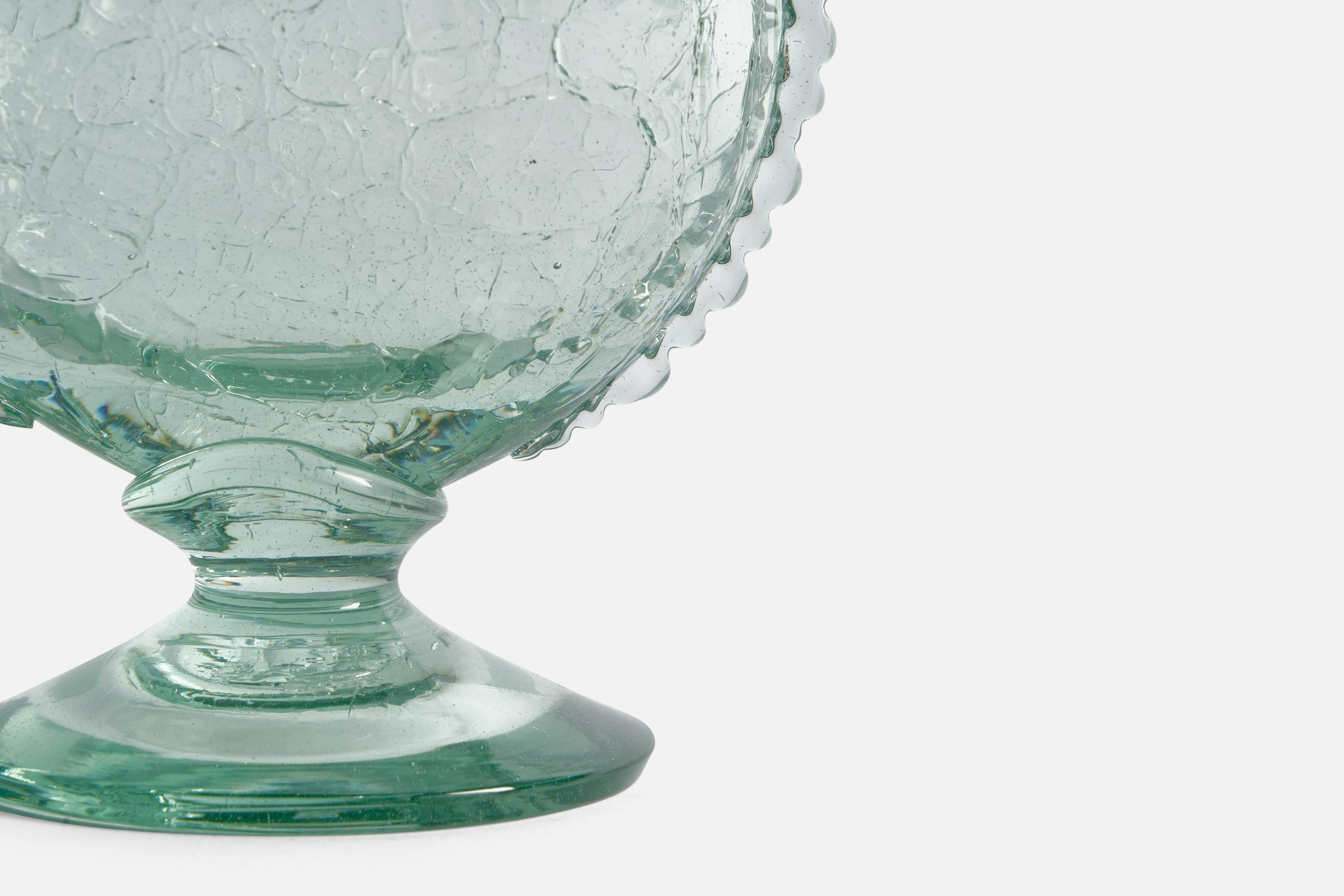 Ture Berglund, Vase, Glass, Sweden, 1940s For Sale 3