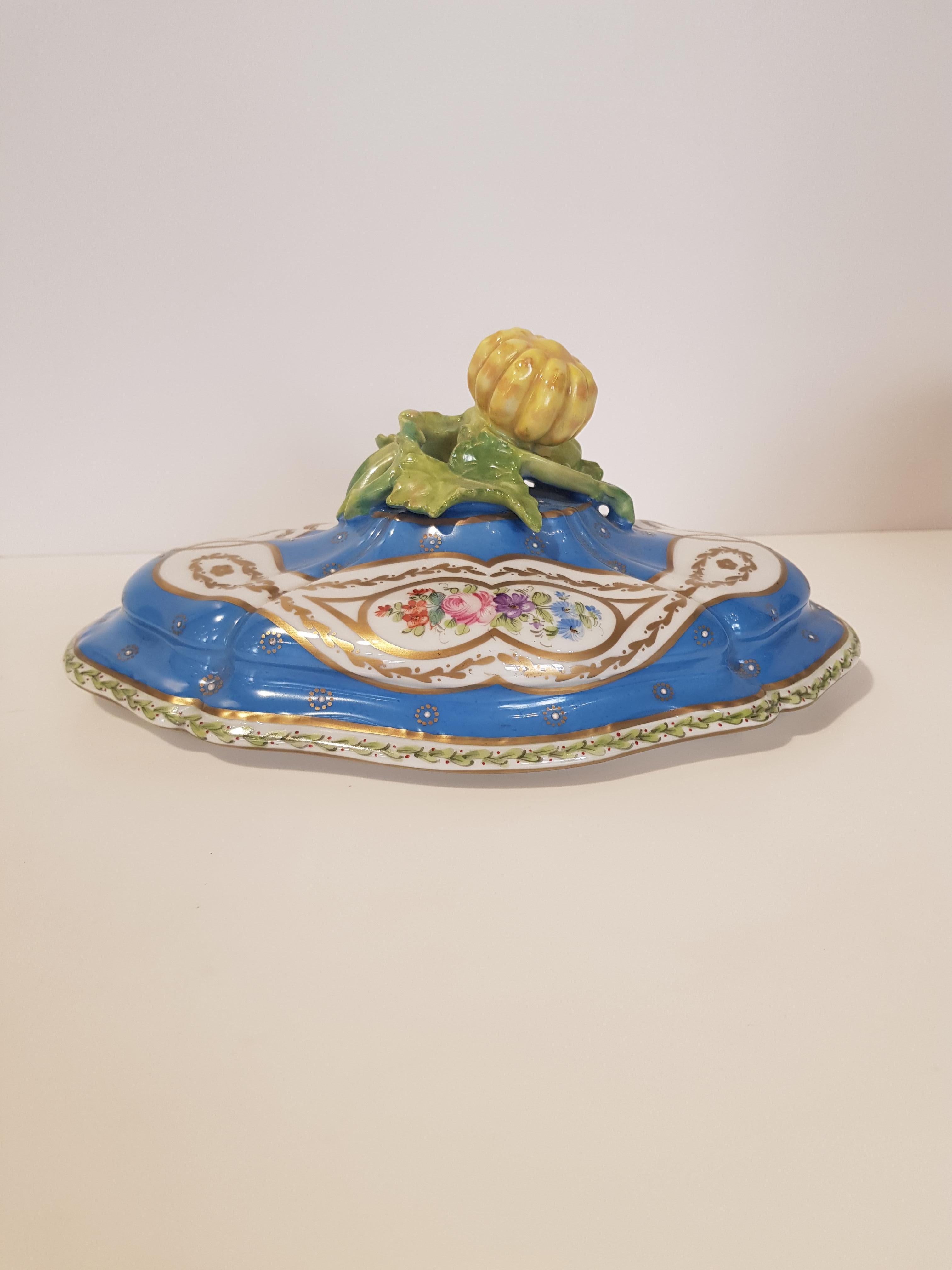 Tureen, Hand Decorated Signed 