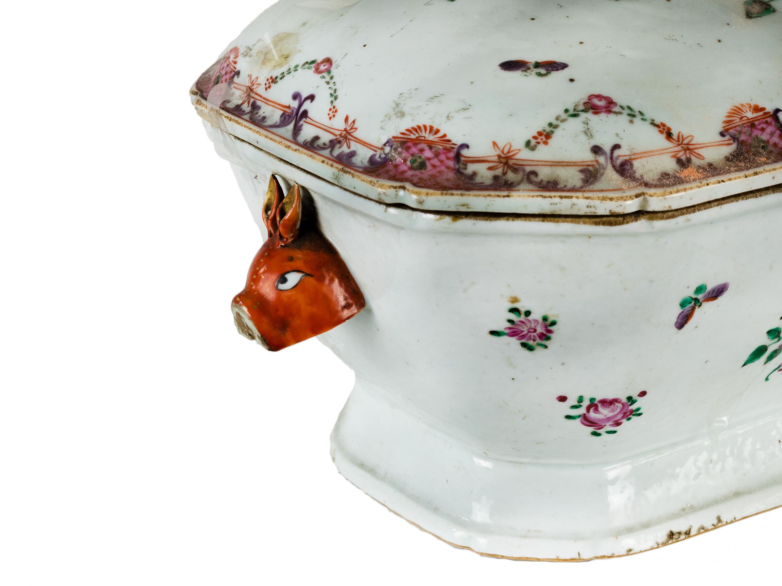 Tureen Porcelain Portuguese India Company 18th Century In Good Condition For Sale In Lisbon, PT