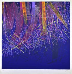 Abstract Composition - Screenprint by Turi Sottile - 1970s