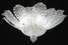 Turin, Italian Murano Glass Ceiling Light or Flush Mount, 1970s