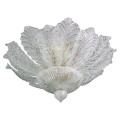 Turin, Italian Murano Glass Ceiling Light or Flush Mount, 1970s
