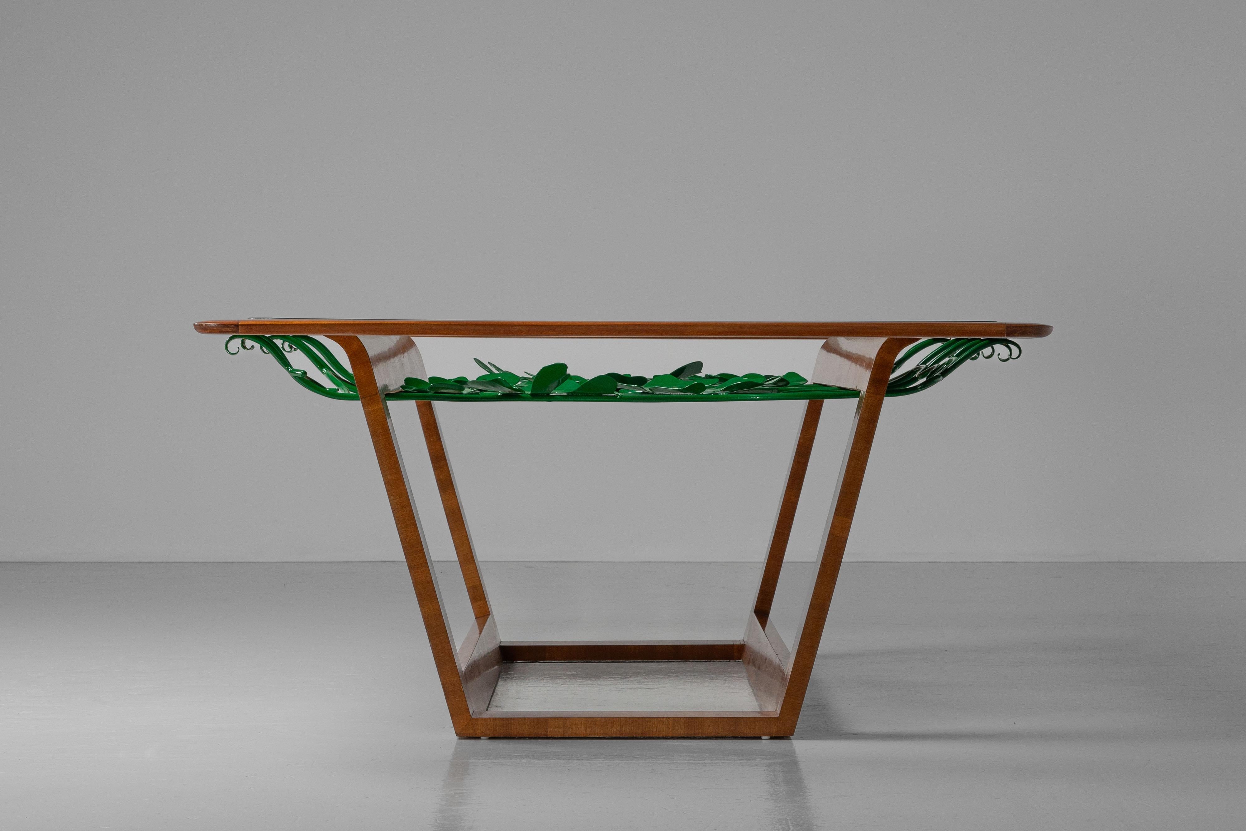 Milieu du XXe siècle Table de salle à manger de l'école Turin fabriquée en Italie 1940 en vente