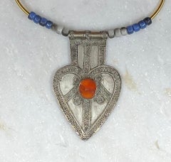 19th Century Turkaman Tribal Choker, Hand-Crafted Silver & Brass