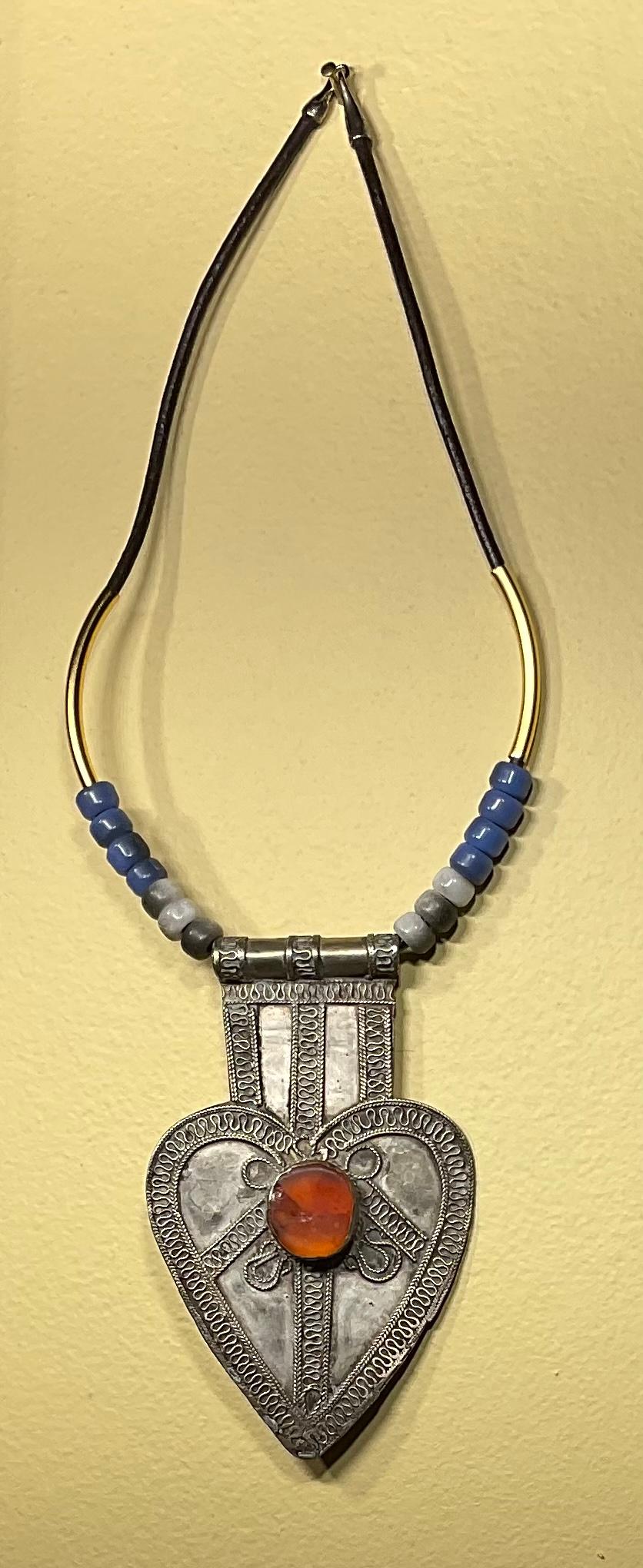 Turkaman Tribal Silver Jewelry Choker For Sale 2