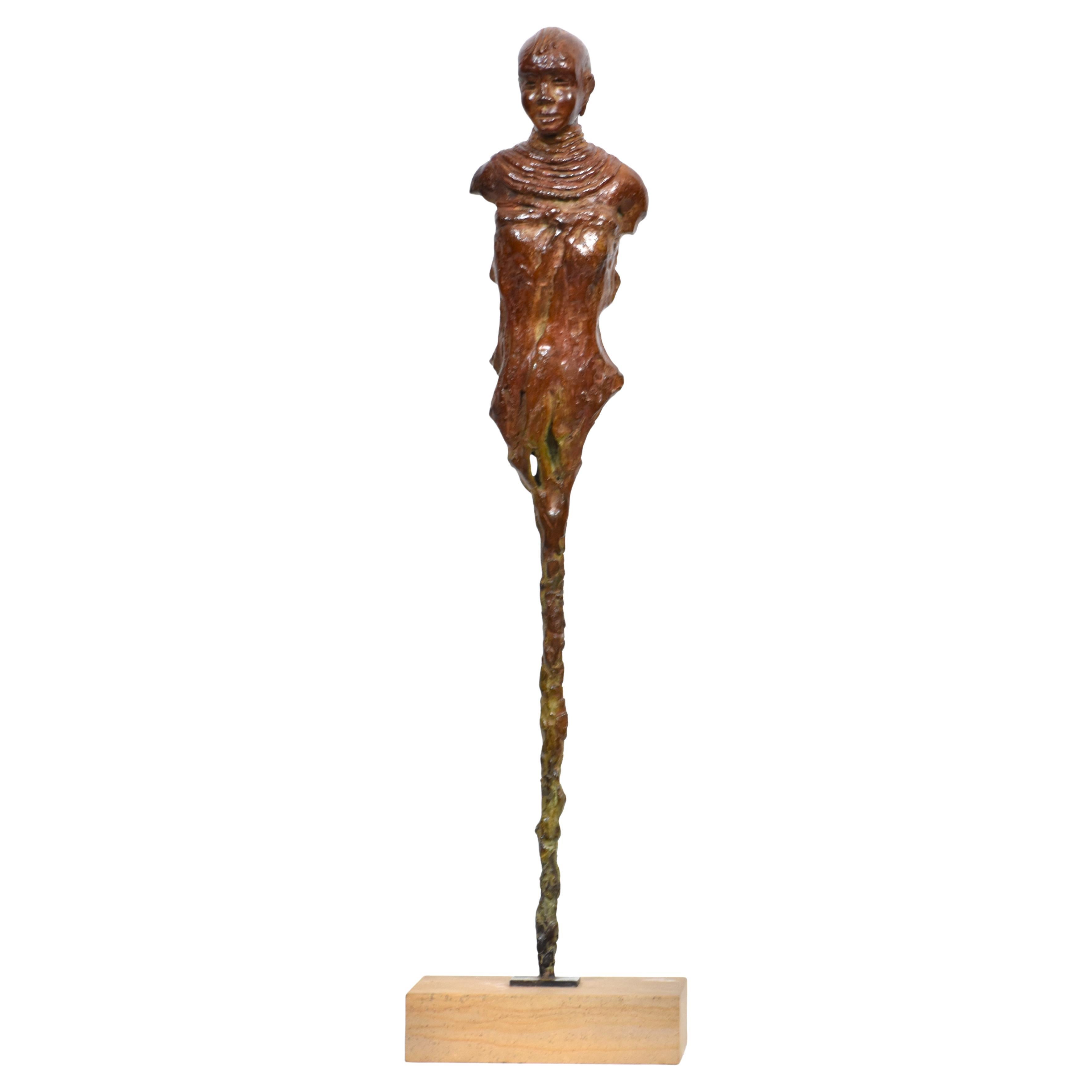 Ragazza Turkana - Scultura africana in bronzo