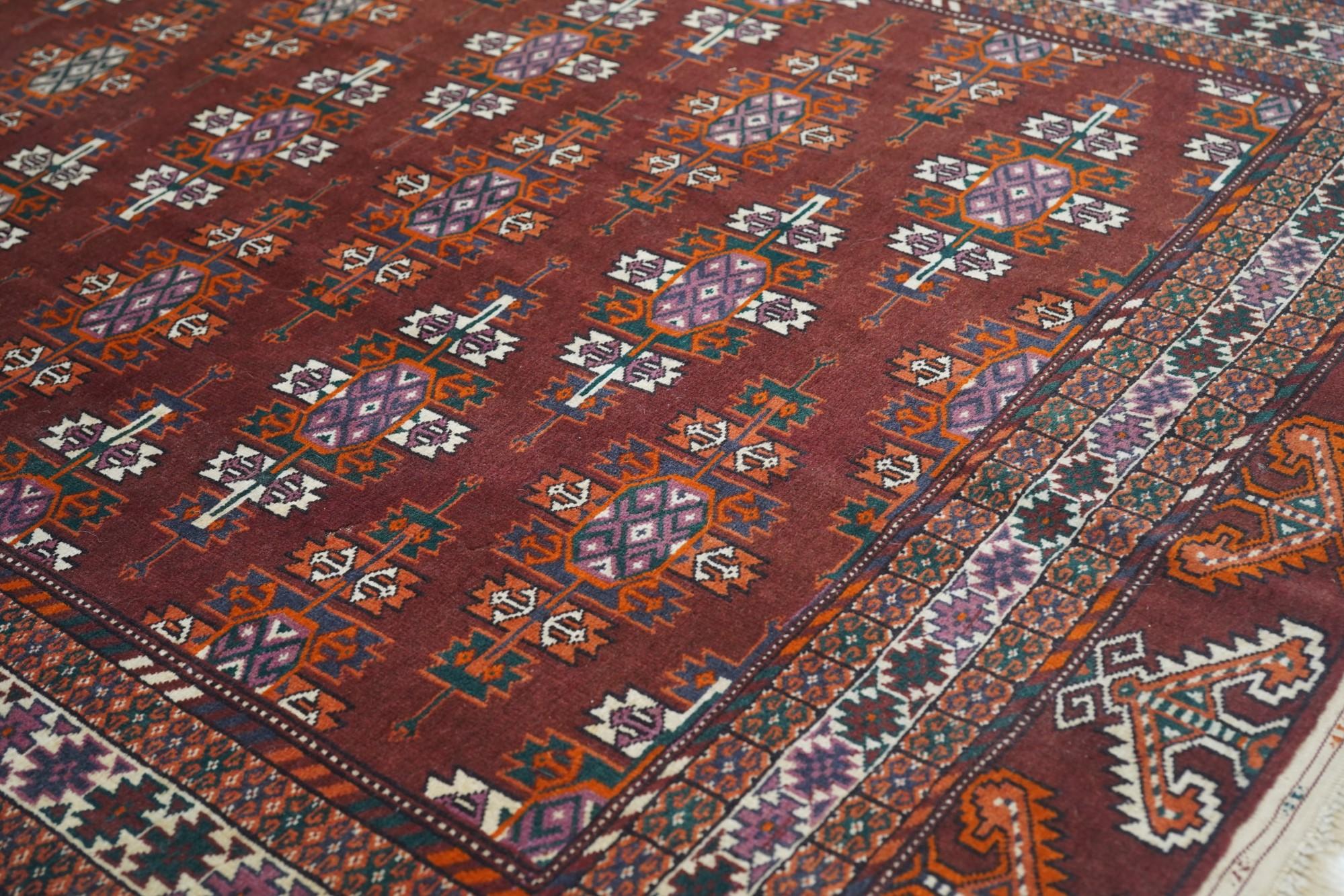 Late 19th Century Turkeman Rug For Sale