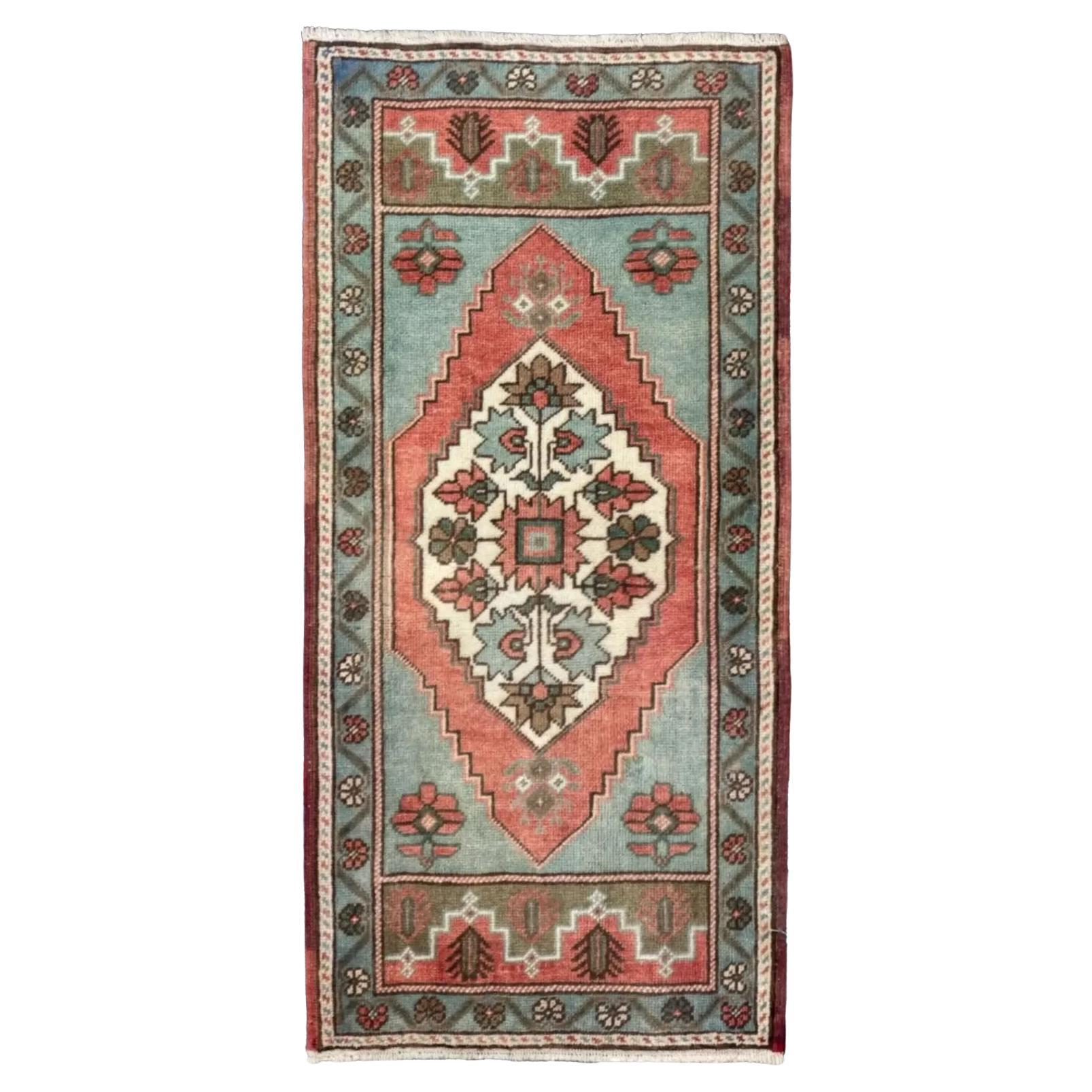Turkey Anatolia Small Rug - (22x47) in For Sale