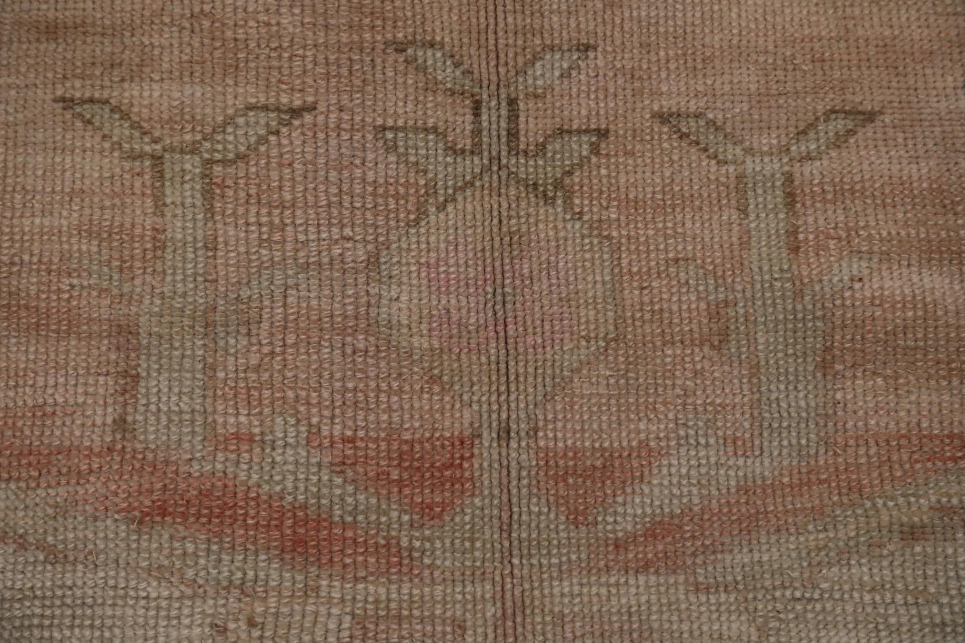 Türkei Anatoly Bereich Teppiche CIRCA 1940 - Wolle Braun Elfenbein Rosa Design - 92852 im Zustand „Hervorragend“ im Angebot in Dallas, TX