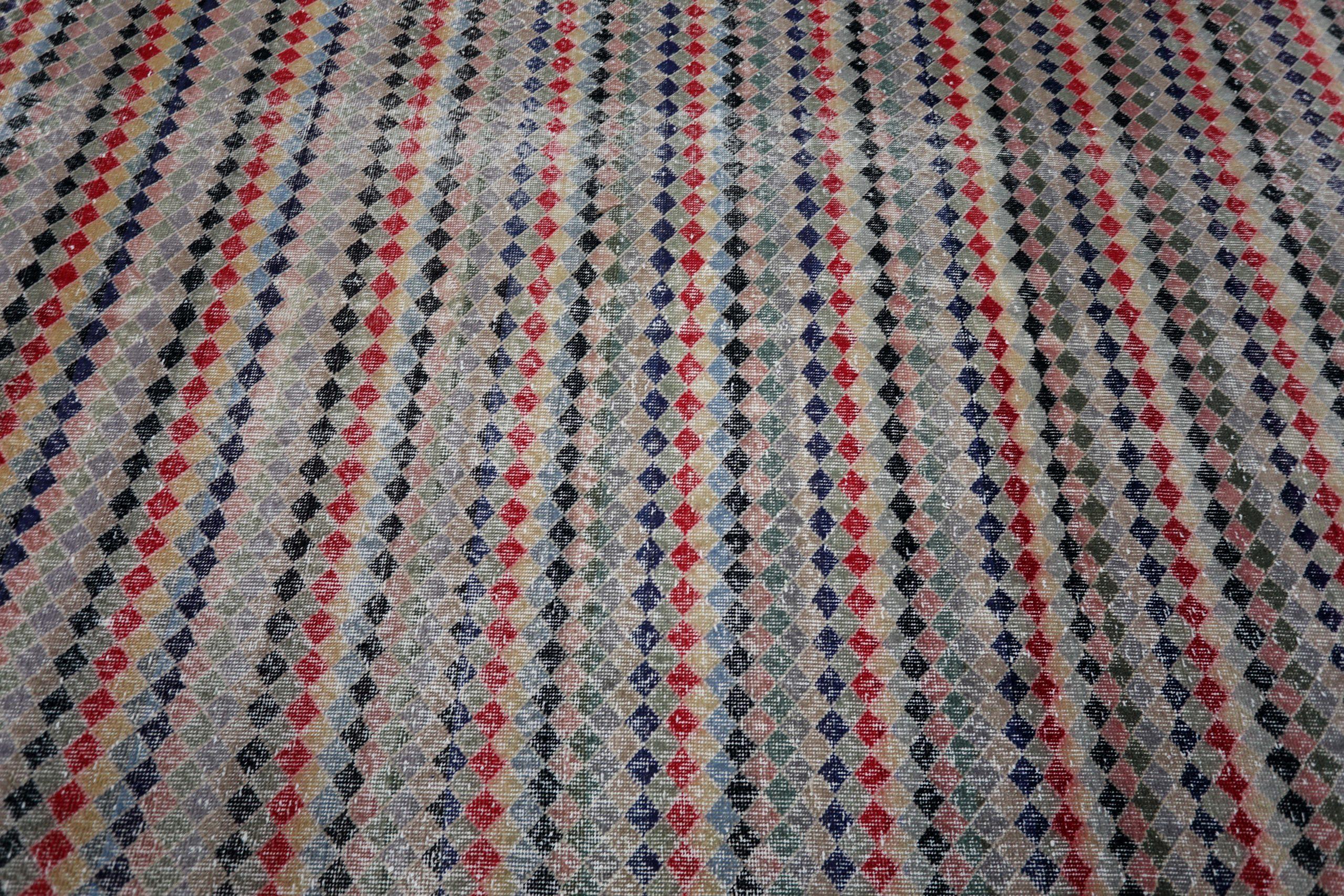 XX secolo Tappeti Turchia Anatoly - Lana Nero Blu Verde Rosa Rosso - 93083 in vendita