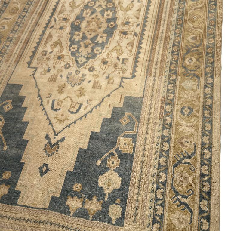 Türkei Anatoly Bereich Teppiche - Wolle Schwarz Braun Grau Elfenbein Design - 93004 im Zustand „Hervorragend“ im Angebot in Dallas, TX
