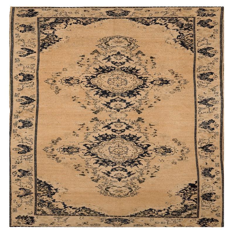 Turkey Anatoly Area Rugs - Wool Black Ivory Design - 92976