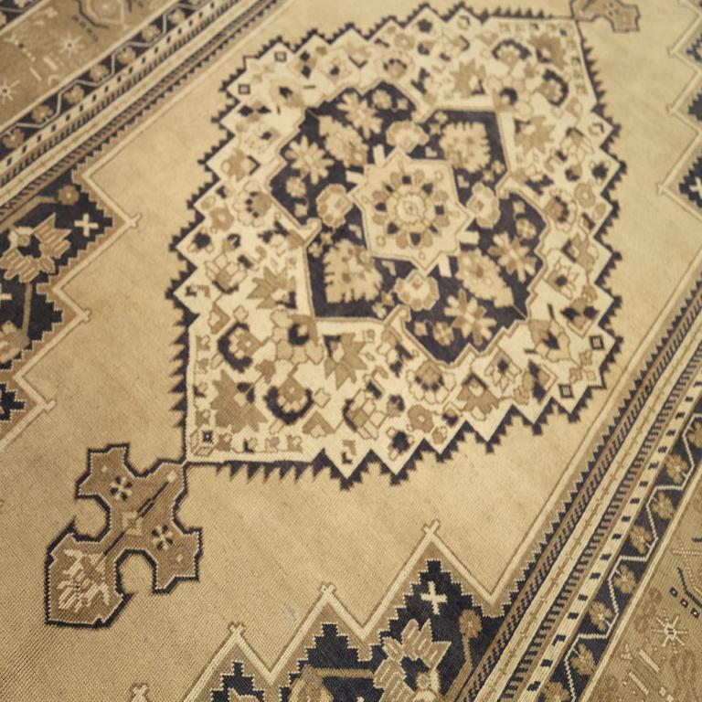 Turquía Anatoly Alfombras - Lana Diseño Negro Marfil - 92985 Tribal en venta