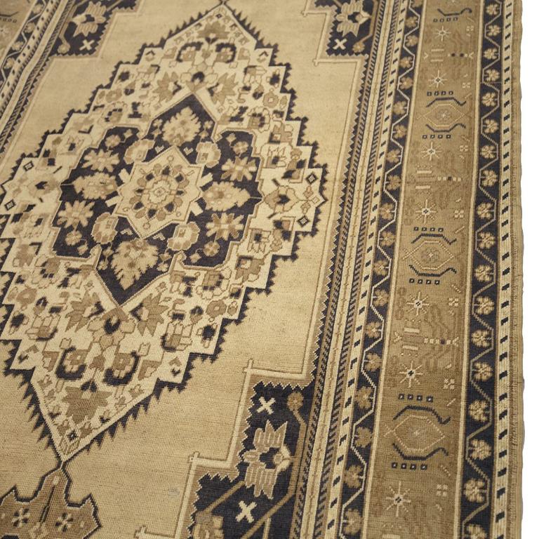 Turquía Anatoly Alfombras - Lana Diseño Negro Marfil - 92985 Turco en venta