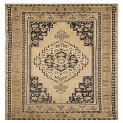 Turkey Anatoly Area Rugs - Wool Black Ivory Design - 92985