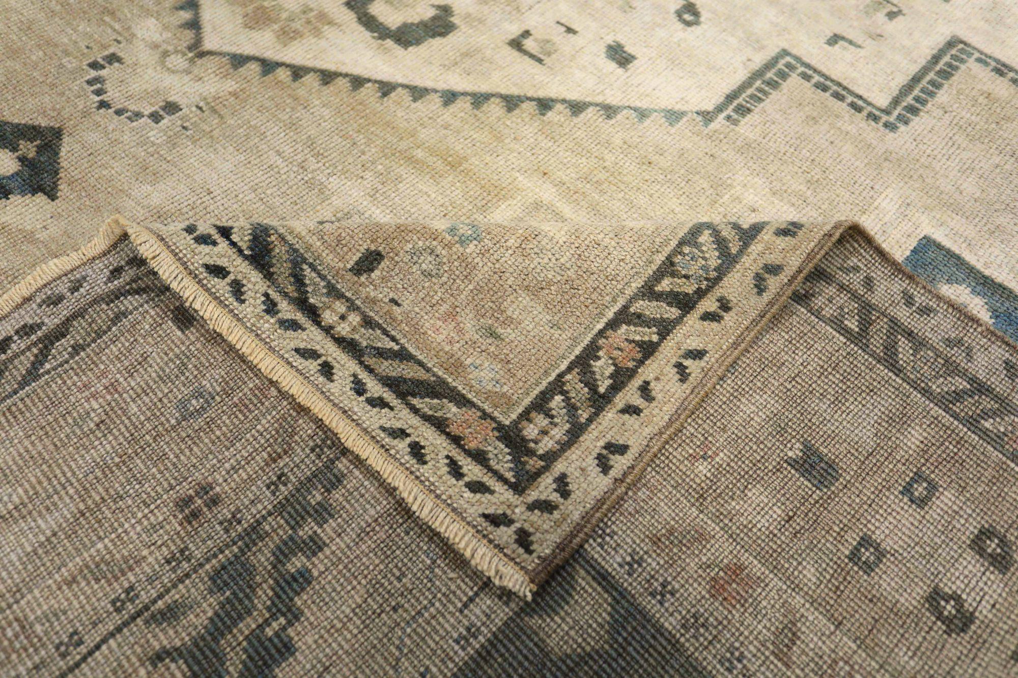 Türkische Anatoly-Teppiche - Wolle Schwarz Elfenbein Design - 93088 im Angebot 1
