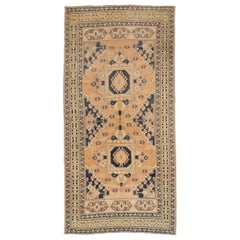Türkische Anatoly-Teppiche - Wolle Schwarz Elfenbein Orange Design - 92893