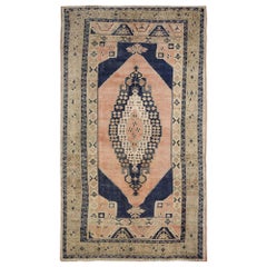 Türkische Anatoly-Teppiche - Wolle Schwarz Elfenbein Rosa Design - 93065