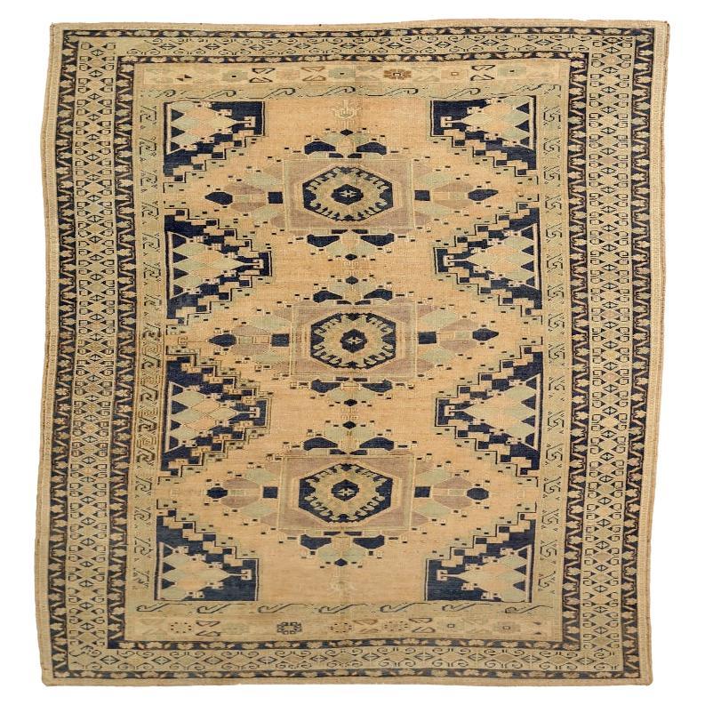 Turkey Anatoly-Teppiche - Wolle Schwarz Elfenbein Purpel Design - 92844