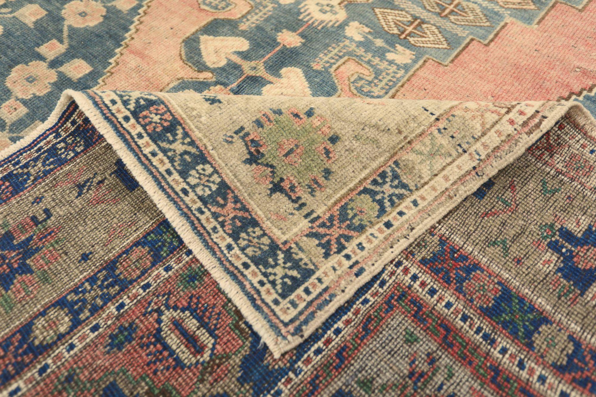 Türkische Anatoly-Teppiche - Wolle Schwarz Elfenbein Rot Design - 93033 im Angebot 1