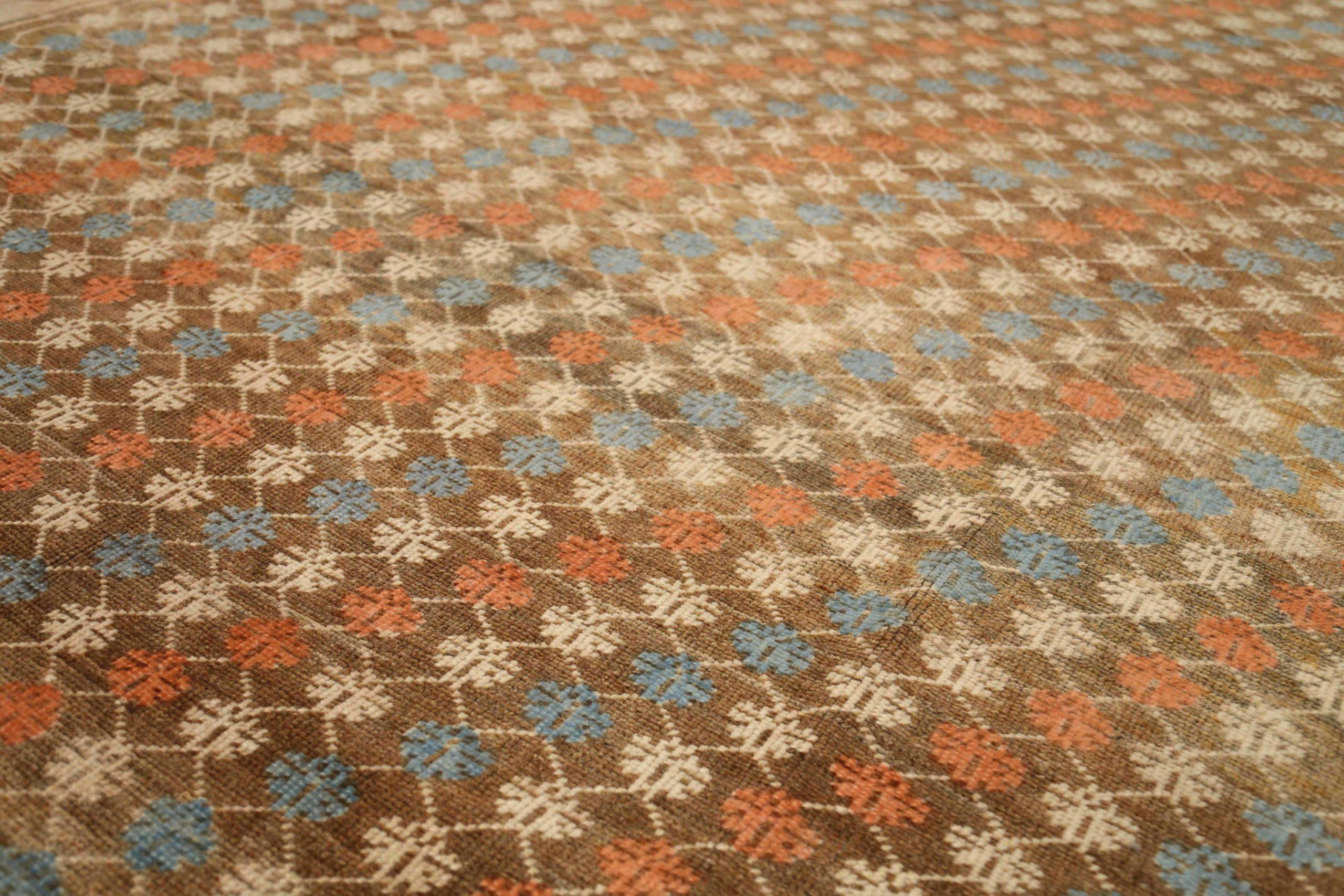 Türkei Anatoly Bereich Teppiche - Wolle Blau Braun Elfenbein Rot Design - 92902 (Türkisch) im Angebot