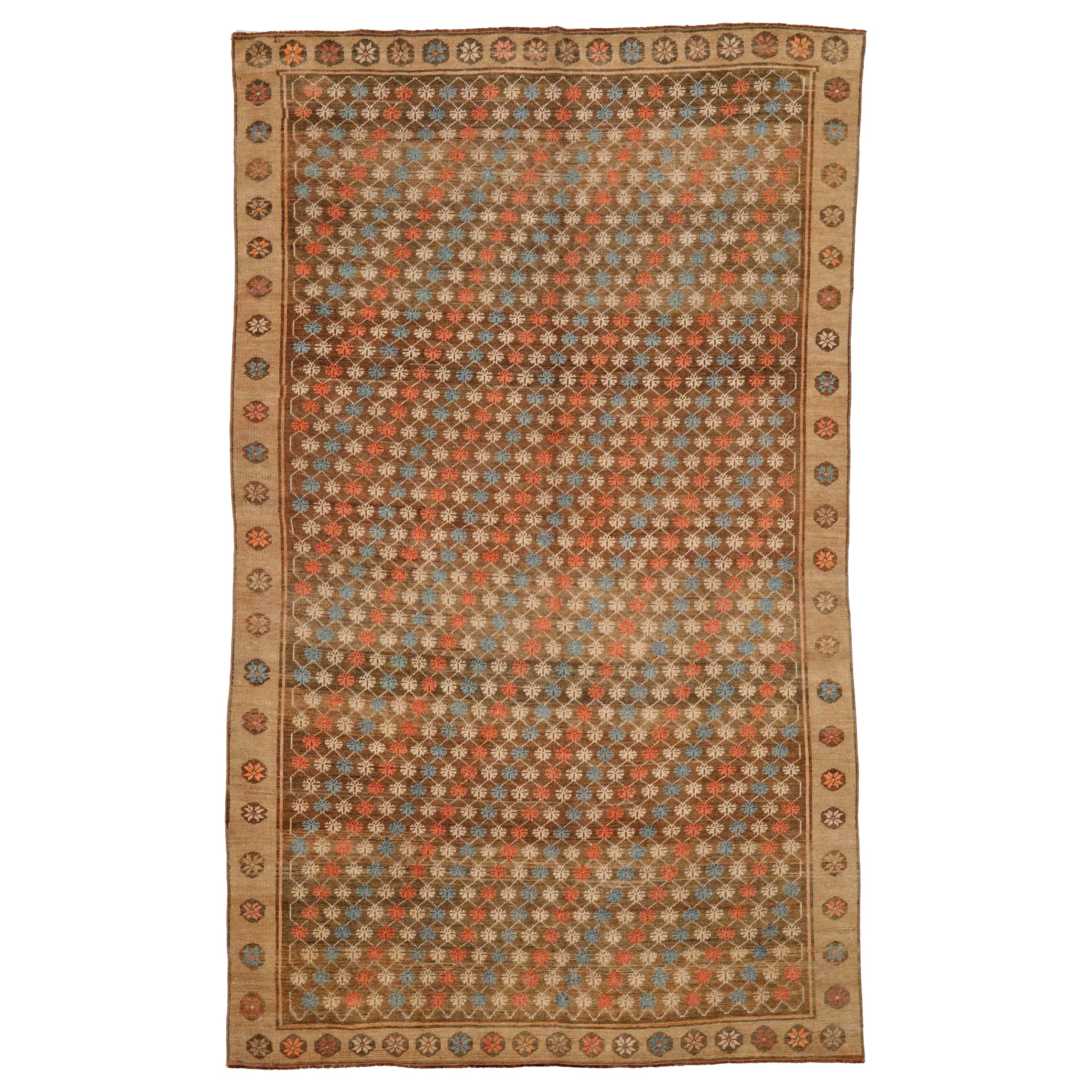 Türkei Anatoly Bereich Teppiche - Wolle Blau Braun Elfenbein Rot Design - 92902
