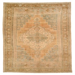 Türkische Anatoly-Teppiche - Wolle Blau Elfenbein Orange Design - 92857