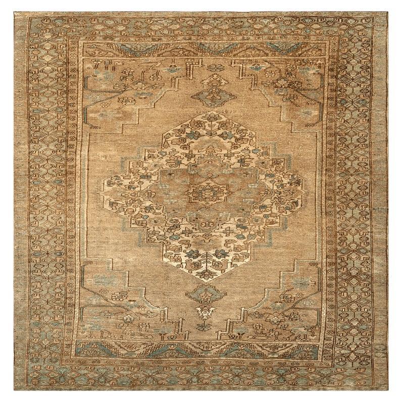 Türkische Anatoly-Teppiche - Wolle Blau Elfenbein Taupe Design - 92946