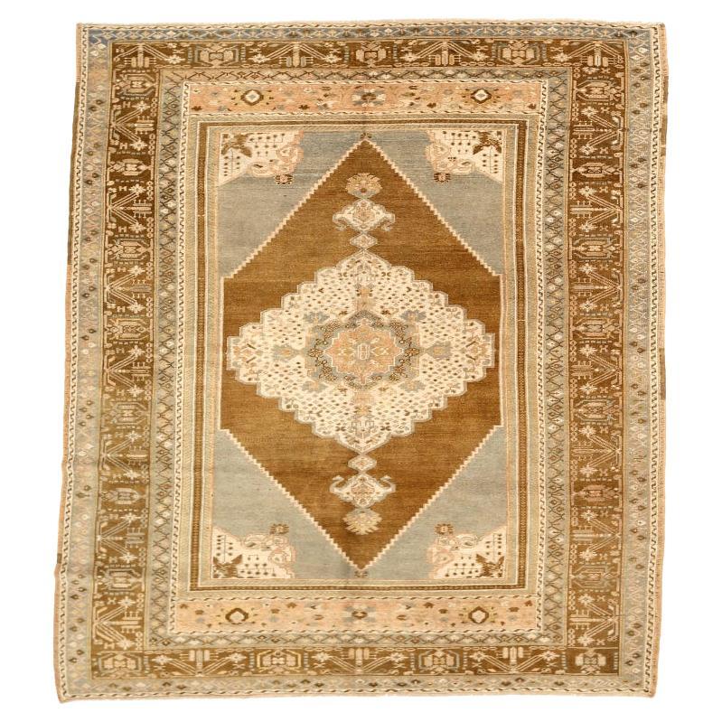Türkei Anatoly Bereich Teppiche - Wolle Braun Grau Elfenbein Design - 92822