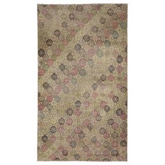 Turkey Anatoly Area Rugs - Wool Brown Green Red Taupe Design - 93061