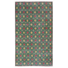 Turkey Anatoly Area Rugs - Wool Brown Green Red Yellow Design - 93063