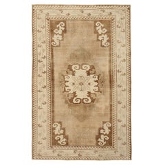 Türkei Anatoly Bereich Teppiche - Wolle Brown Elfenbein Design - 92782