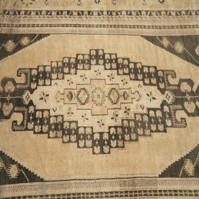 Türkei Anatoly Area Rugs - Wolle Brown Elfenbein Design - 93003 (20. Jahrhundert) im Angebot