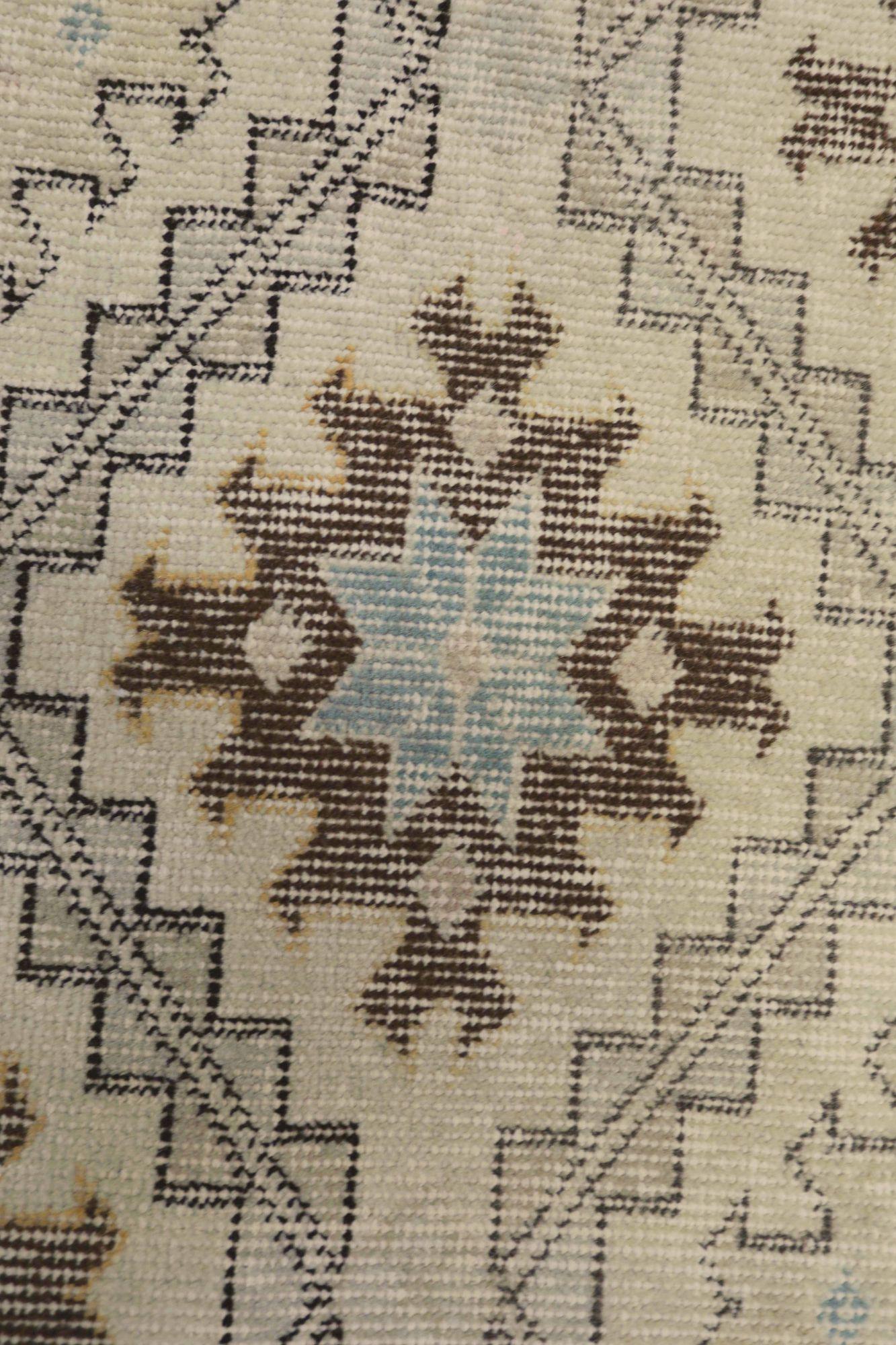 Türkei Anatoly Bereich Teppiche - Wolle Brown Elfenbein Design - 93060 (Türkisch) im Angebot