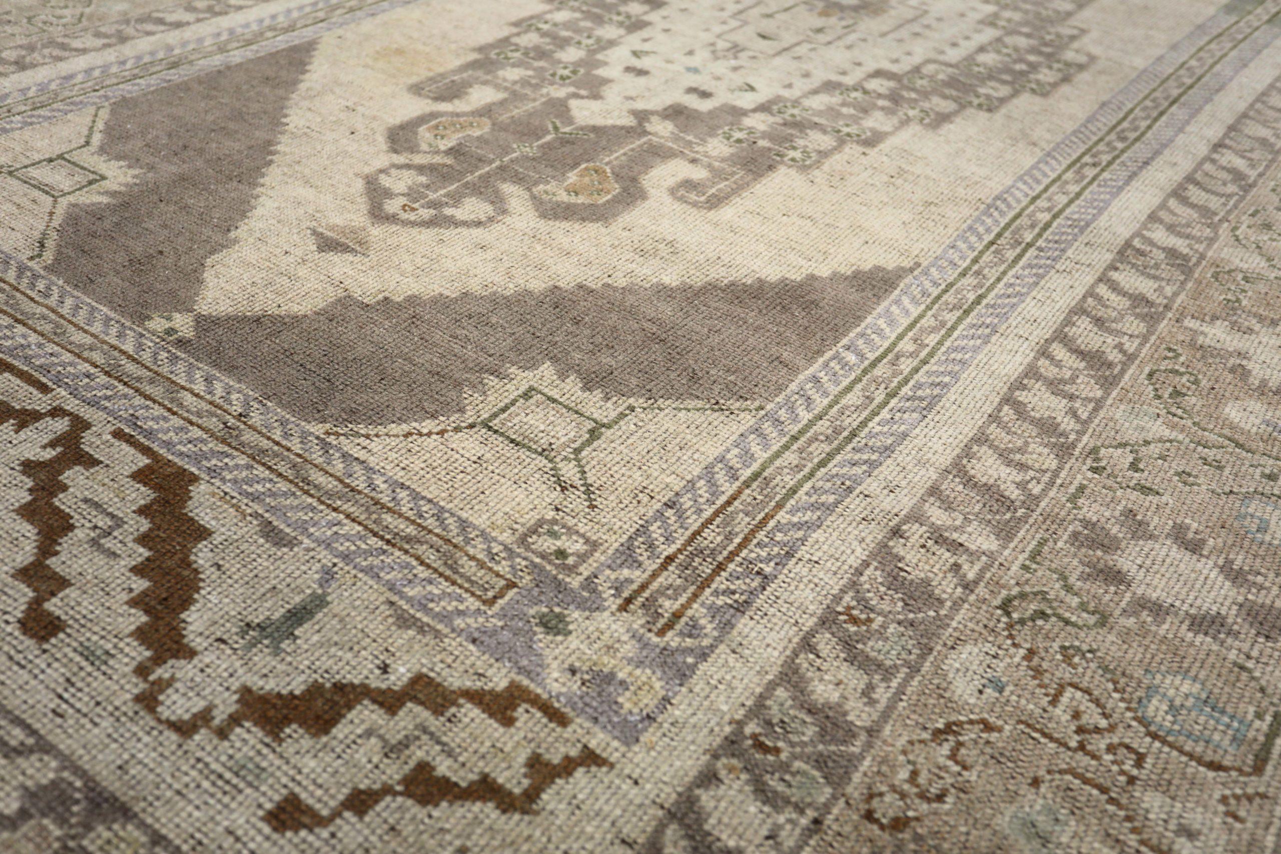 Turco Tappeti Turchia Anatoly - Lana Marrone Avorio Design - 93102 in vendita