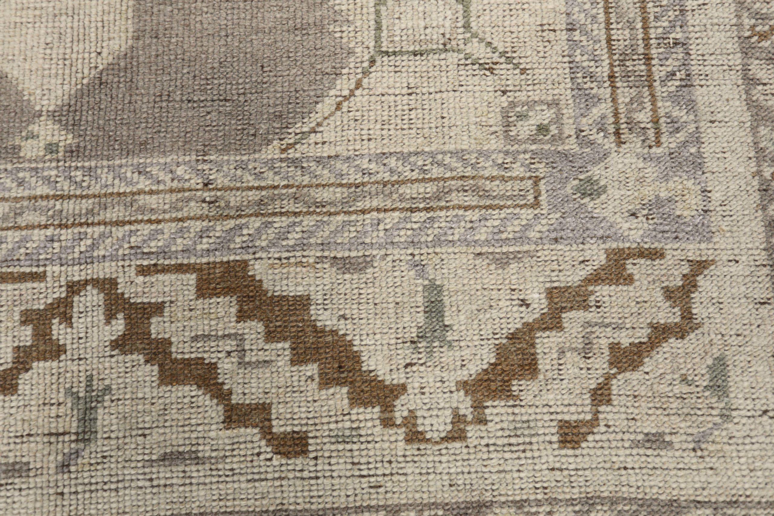 Tappeti Turchia Anatoly - Lana Marrone Avorio Design - 93102 In condizioni ottime in vendita a Dallas, TX