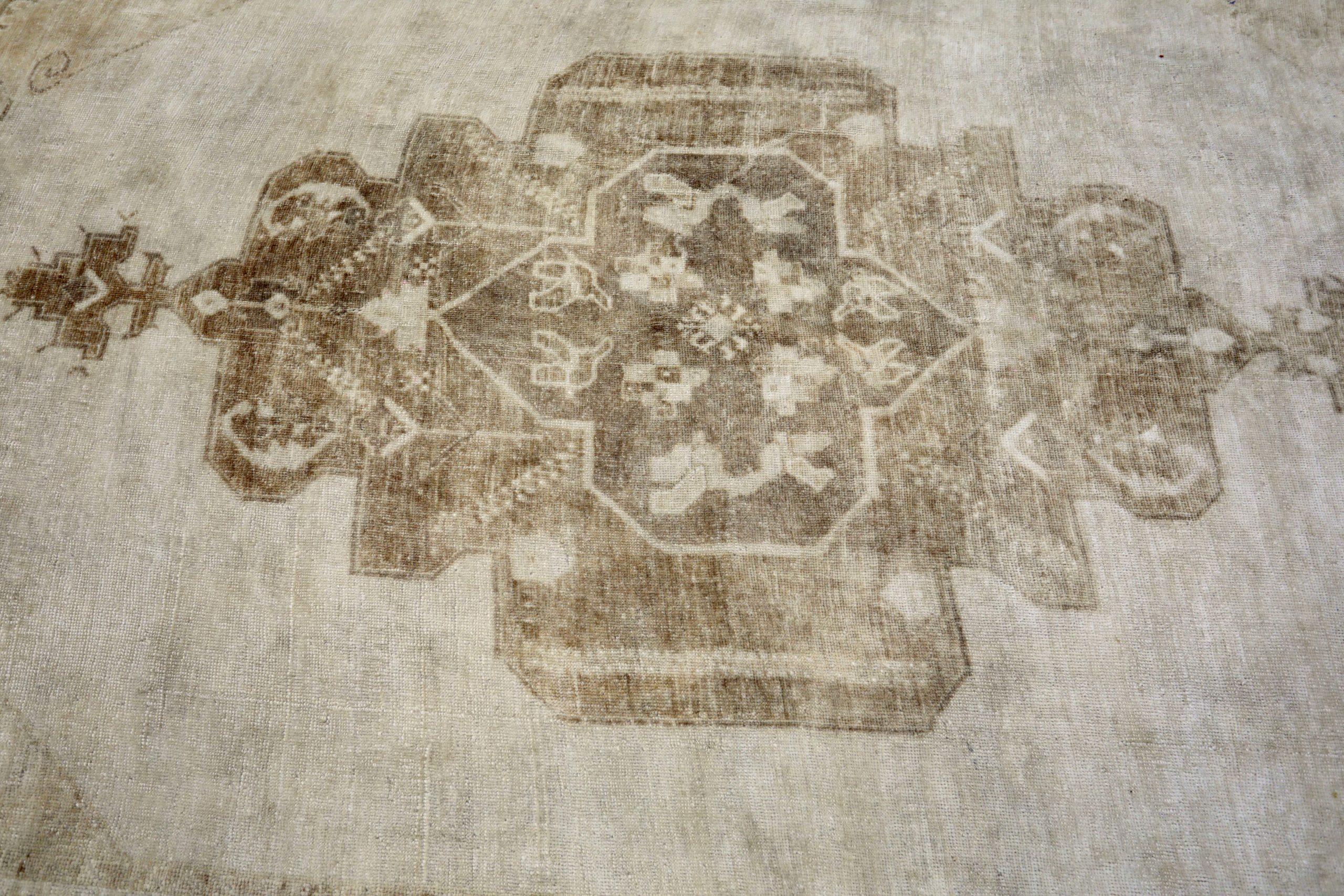 Türkei Anatoly Area Rugs - Wolle Brown Elfenbein Design - 93149 (20. Jahrhundert) im Angebot