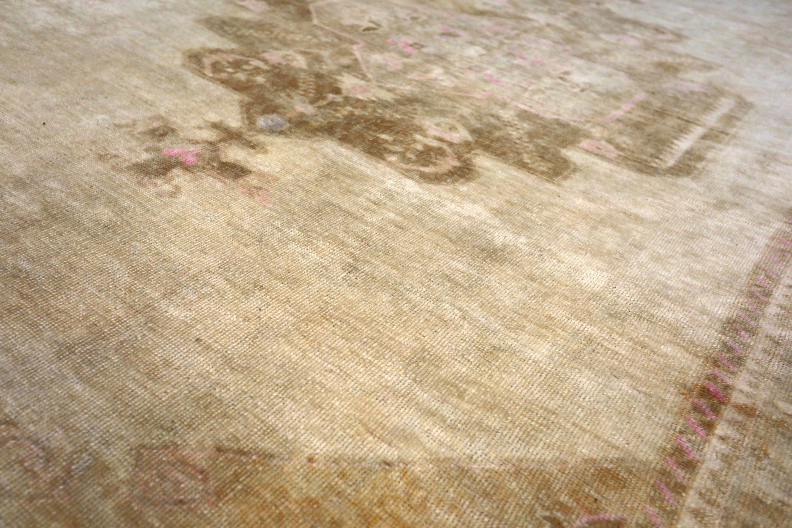 Türkei Anatoly Area Rugs - Wolle Brown Elfenbein Design - 93151 (Türkisch) im Angebot