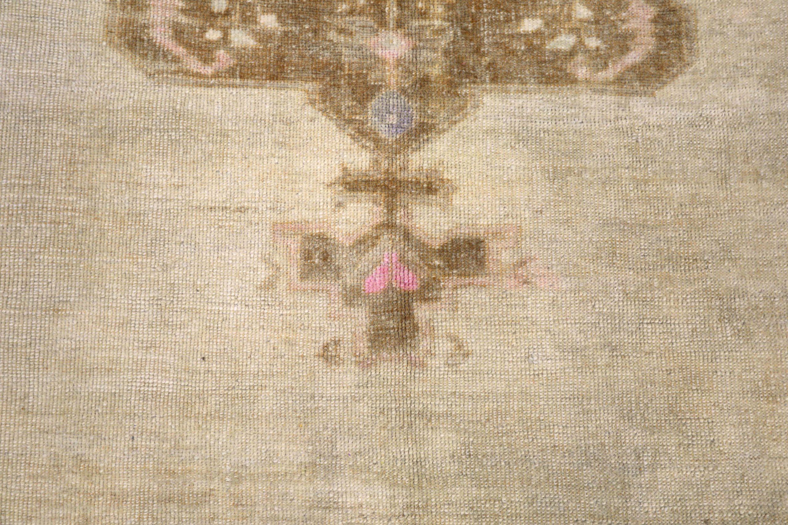 Türkei Anatoly Area Rugs - Wolle Brown Elfenbein Design - 93151 im Zustand „Hervorragend“ im Angebot in Dallas, TX