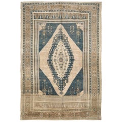 Tappeti Turchia Anatoly - Lana Marrone Avorio Blu Navy Design - 93092