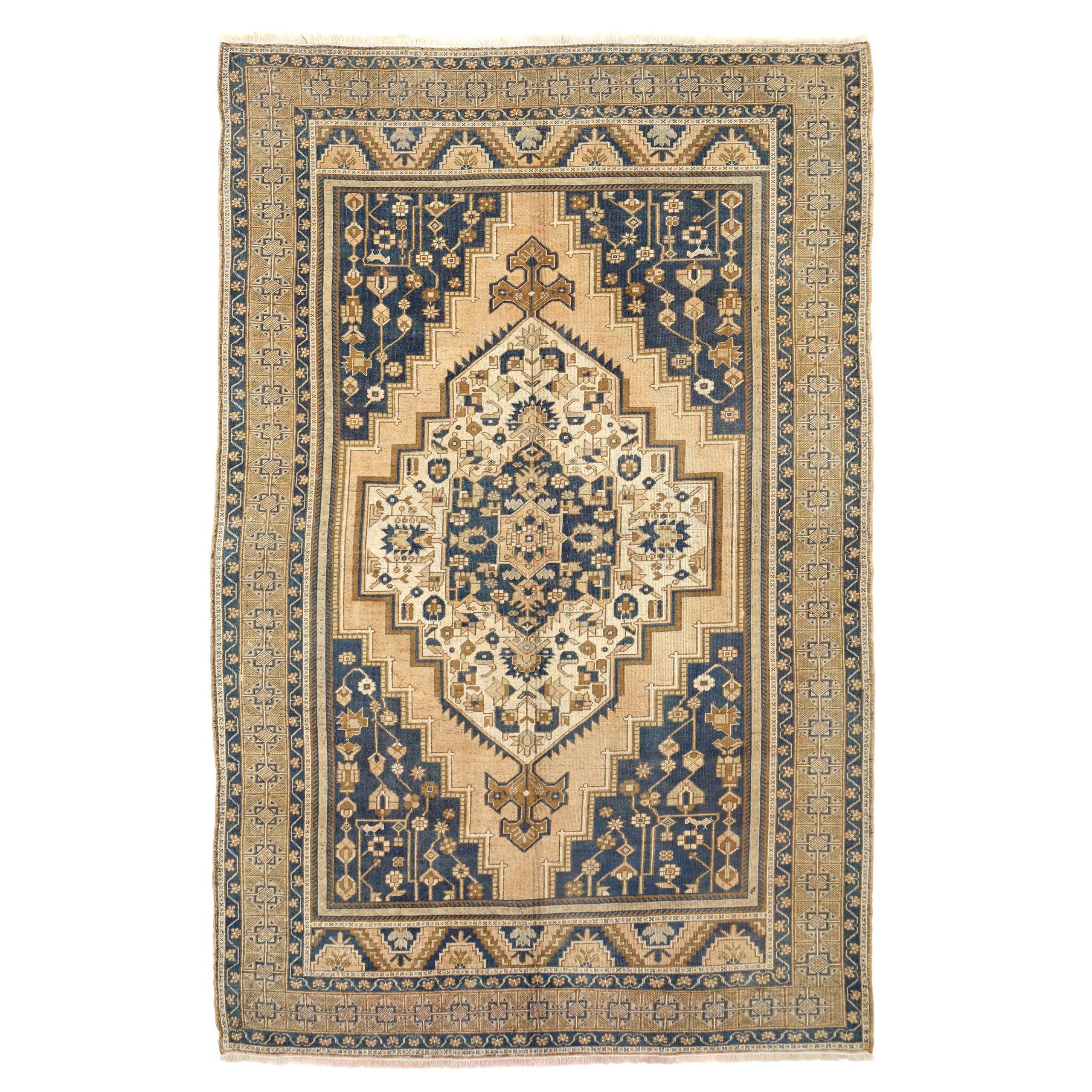 Türkei Anatoly Area Rugs - Wolle Braun Elfenbein Marineblau Design - 93117