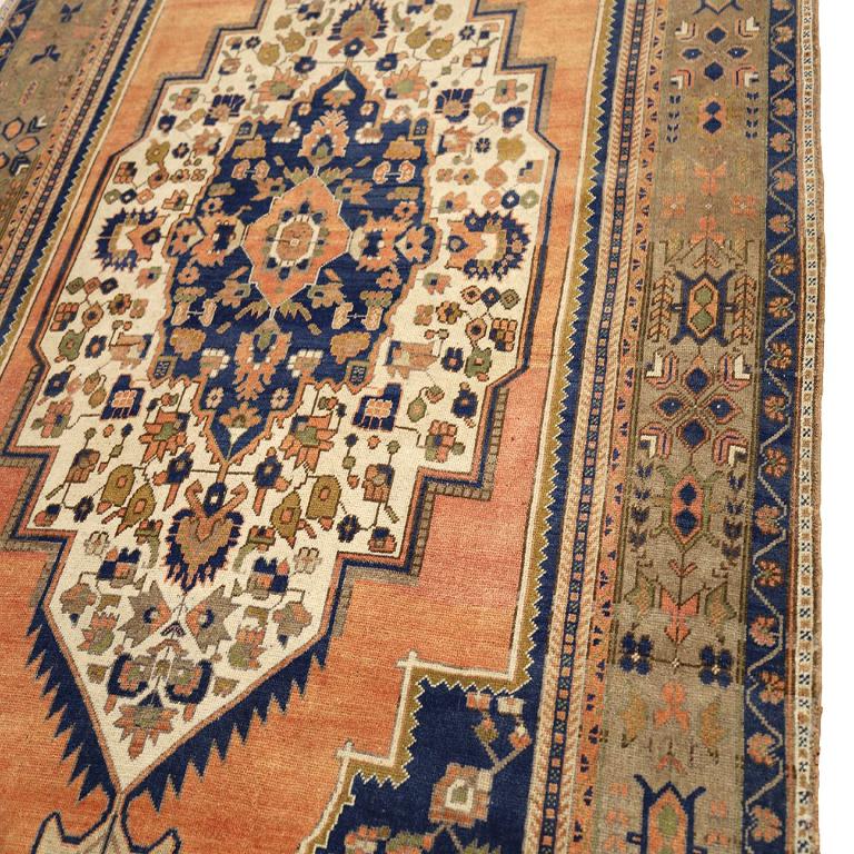 Türkei Anatoly Bereich Teppiche - Wolle Braun Elfenbein Marineblau Rosa - 92992 im Zustand „Hervorragend“ im Angebot in Dallas, TX