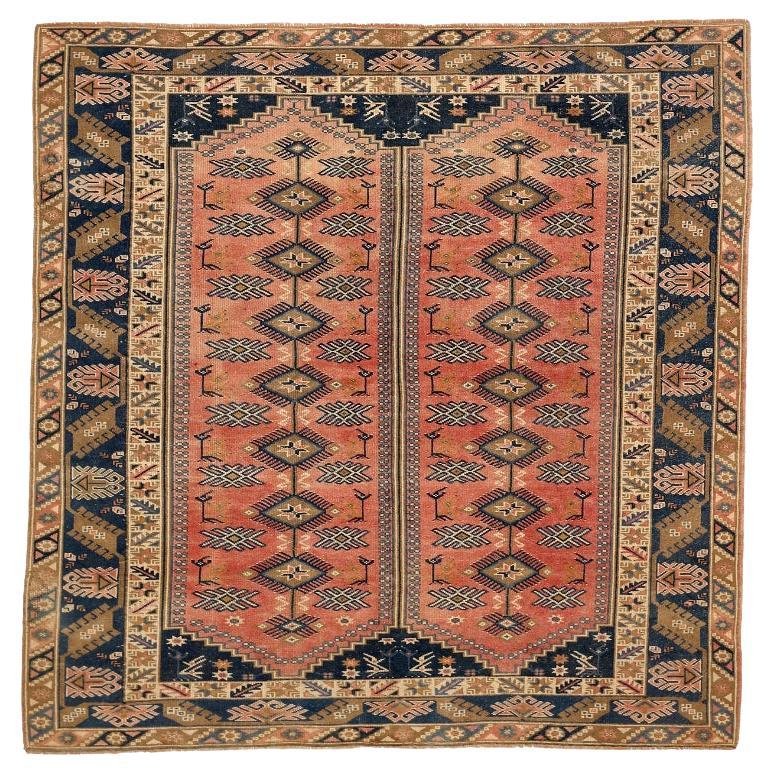 Türkei Anatoly Bereich Teppiche - Wolle Braun Elfenbein Marineblau Rot - 92819