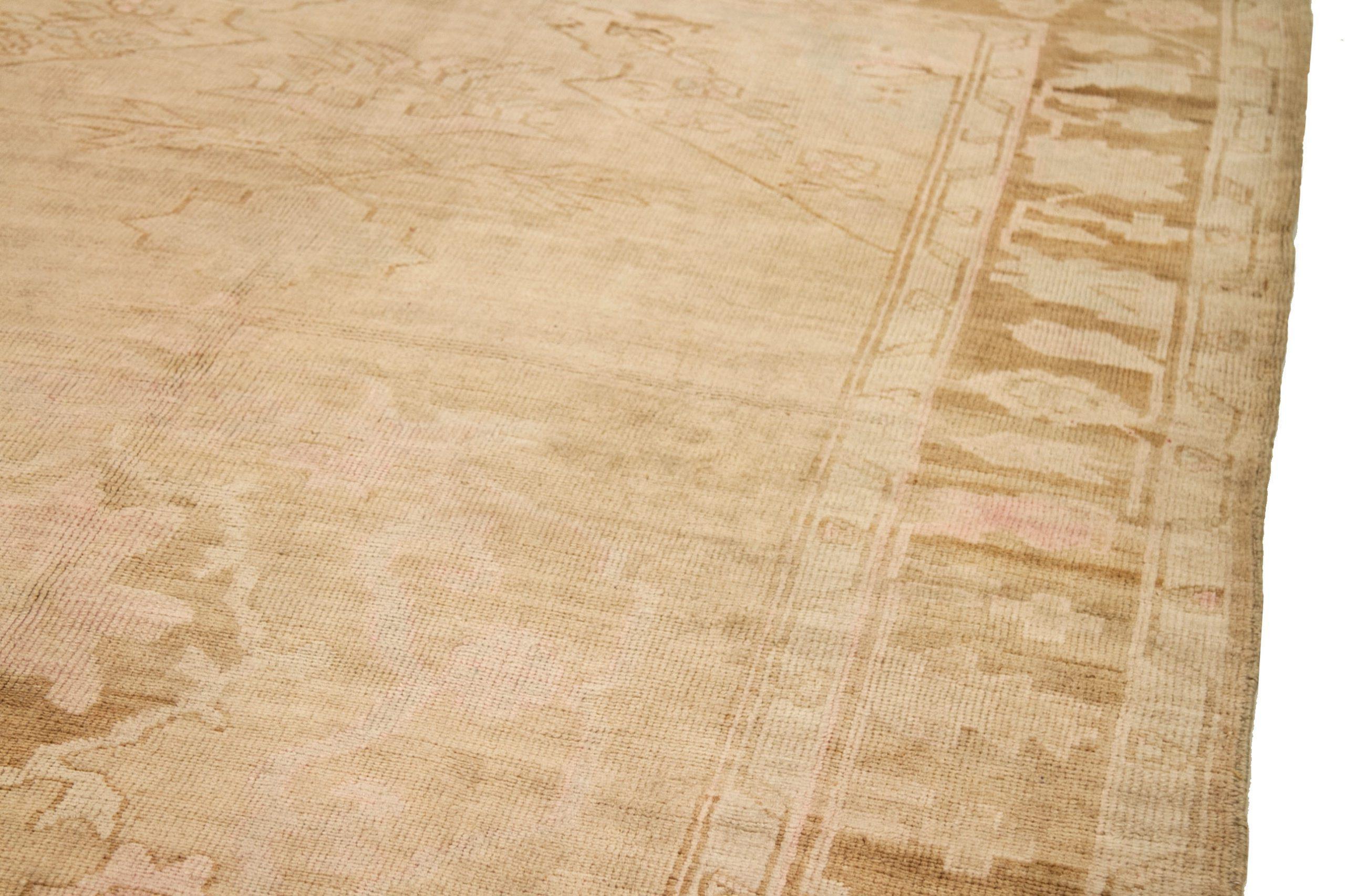 Türkei Anatoly Area Rugs - Wolle Braun Elfenbein Rosa Design - 92781 im Zustand „Hervorragend“ im Angebot in Dallas, TX